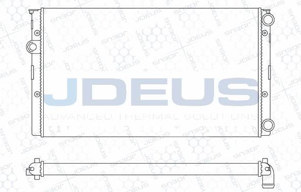 Jdeus M-0300451 - Radiator, engine cooling autospares.lv