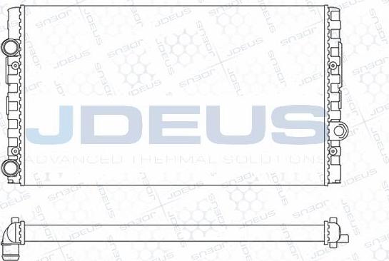 Jdeus M-0300411 - Radiator, engine cooling autospares.lv