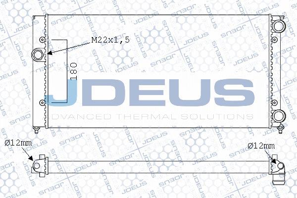 Jdeus M-0300470 - Radiator, engine cooling autospares.lv