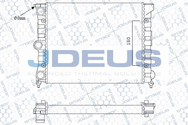 Jdeus M-0300390 - Radiator, engine cooling autospares.lv