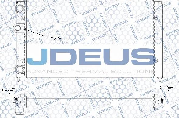 Jdeus M-0300360 - Radiator, engine cooling autospares.lv