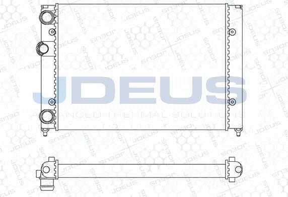 Jdeus M-0300380 - Radiator, engine cooling autospares.lv