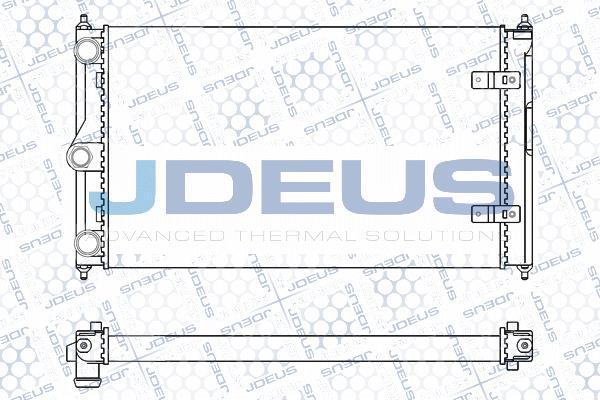 Jdeus M-030028A - Radiator, engine cooling autospares.lv