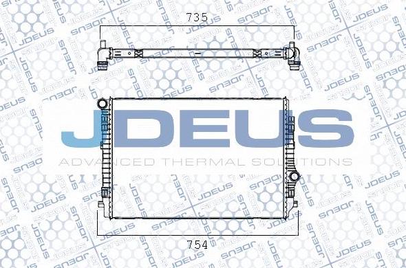 Jdeus M-0300720 - Radiator, engine cooling autospares.lv