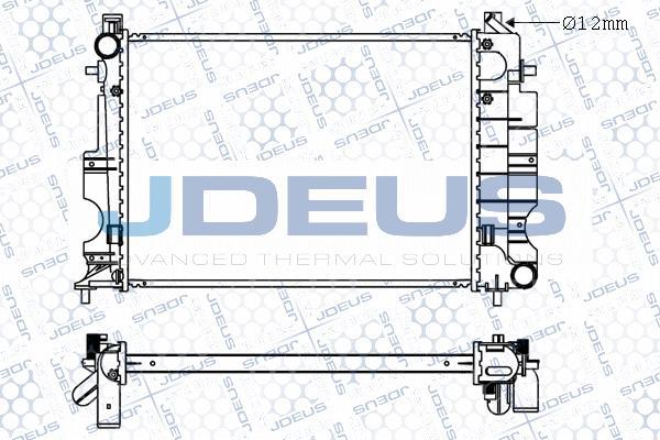 Jdeus M-0240170 - Radiator, engine cooling autospares.lv