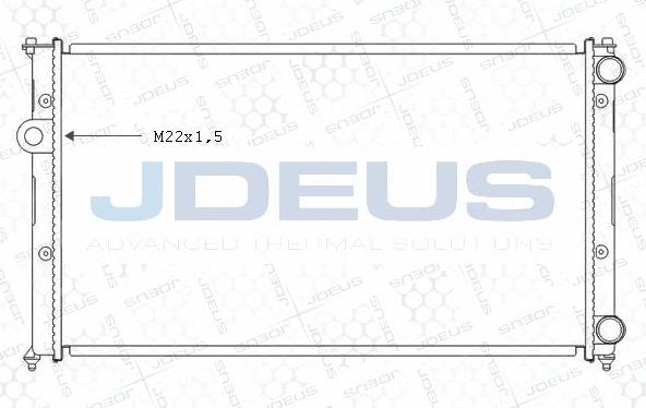 Jdeus M-0250051 - Radiator, engine cooling autospares.lv