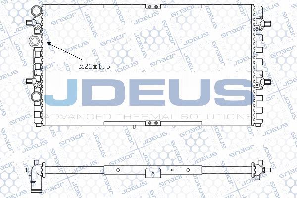 Jdeus M-0250060 - Radiator, engine cooling autospares.lv