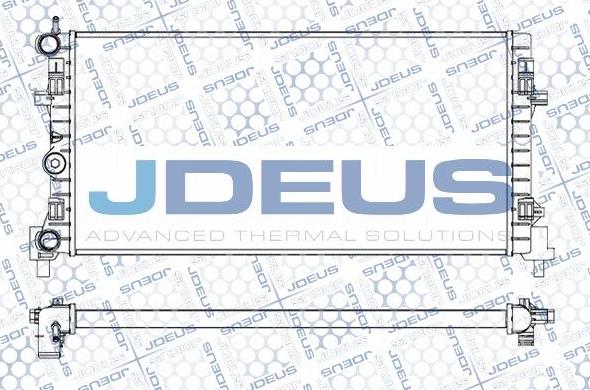 Jdeus M-0250130 - Radiator, engine cooling autospares.lv