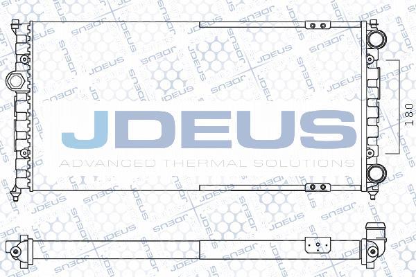 Jdeus M-0250230 - Radiator, engine cooling autospares.lv