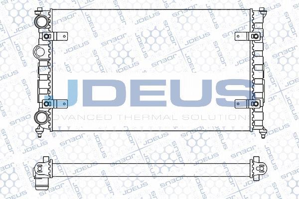 Jdeus M-025022A - Radiator, engine cooling autospares.lv