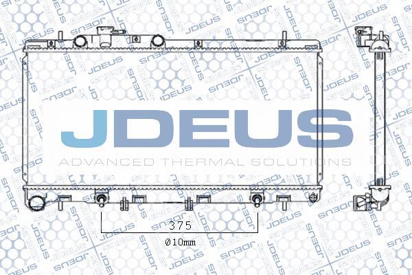 Jdeus M-0260140 - Radiator, engine cooling autospares.lv