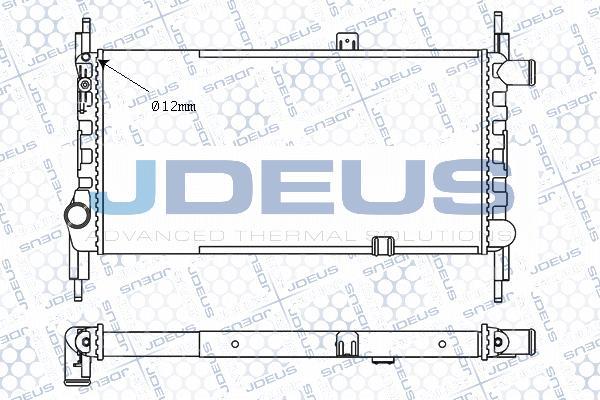 Jdeus M-020054A - Radiator, engine cooling autospares.lv