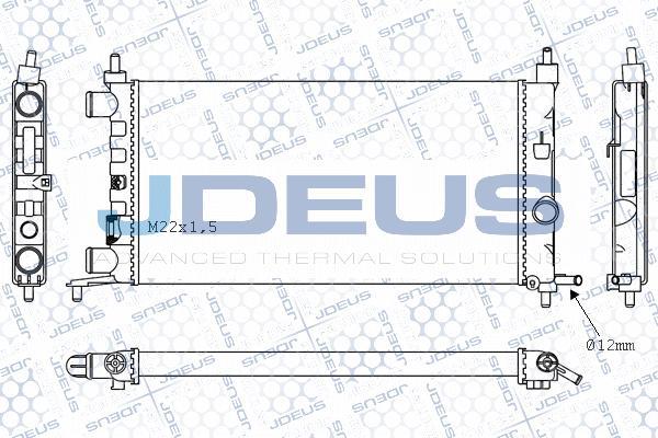 Jdeus M-0200670 - Radiator, engine cooling autospares.lv