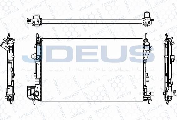 Jdeus M-0200870 - Radiator, engine cooling autospares.lv