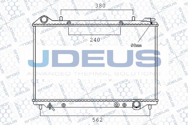 Jdeus M-0200340 - Radiator, engine cooling autospares.lv