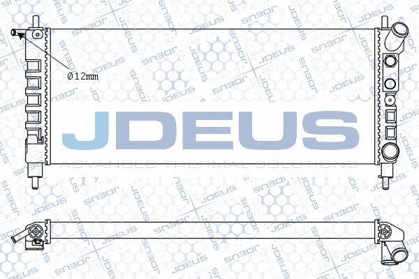 Jdeus M-020026A - Radiator, engine cooling autospares.lv