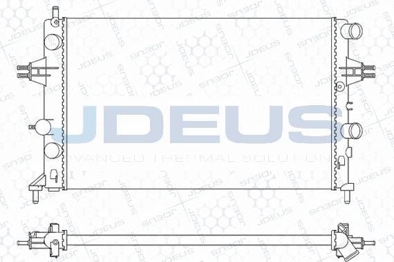 Jdeus M-0200750 - Radiator, engine cooling autospares.lv