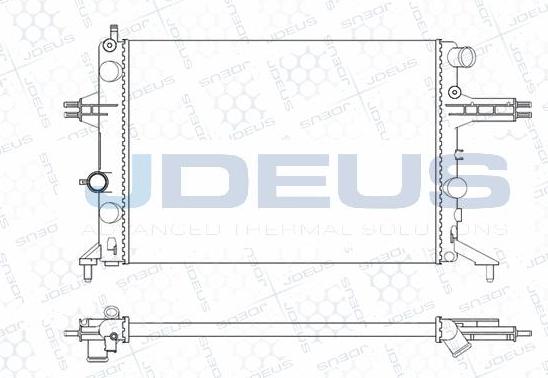 Jdeus M-0200760 - Radiator, engine cooling autospares.lv