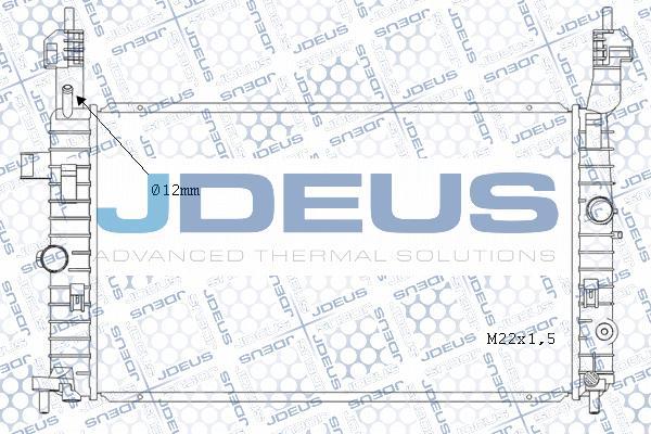 Jdeus M-0201020 - Radiator, engine cooling autospares.lv