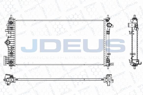 Jdeus M-0280130 - Radiator, engine cooling autospares.lv