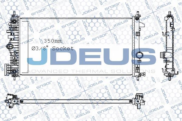 Jdeus M-0201120 - Radiator, engine cooling autospares.lv