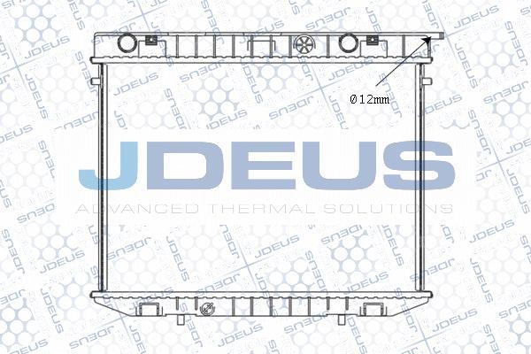 Jdeus M-020125A - Radiator, engine cooling autospares.lv