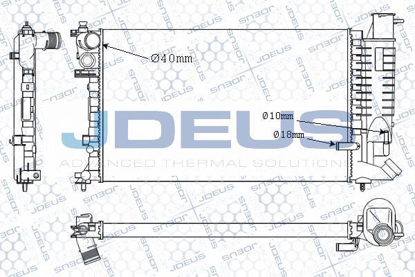 Jdeus M-021055A - Radiator, engine cooling autospares.lv