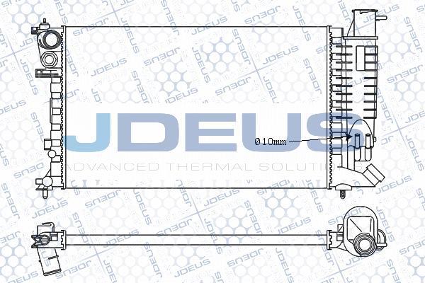 Jdeus M-021056A - Radiator, engine cooling autospares.lv