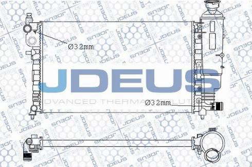 Jdeus M-0210580 - Radiator, engine cooling autospares.lv