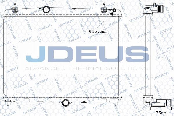 Jdeus M-0210520 - Radiator, engine cooling autospares.lv