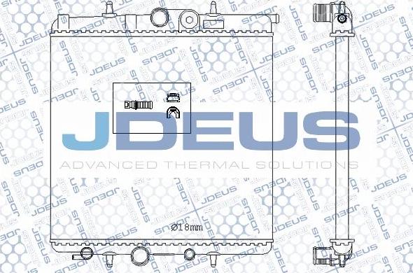 Jdeus M-0210620 - Radiator, engine cooling autospares.lv