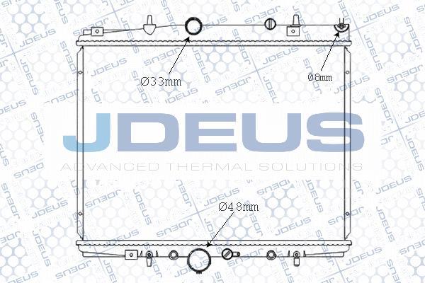 Jdeus M-0210030 - Radiator, engine cooling autospares.lv