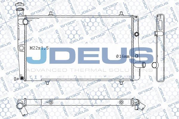 Jdeus M-0210070 - Radiator, engine cooling autospares.lv