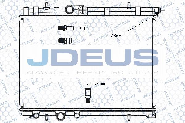 Jdeus M-0210360 - Radiator, engine cooling autospares.lv