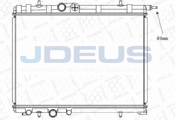 Jdeus M-0210310 - Radiator, engine cooling autospares.lv