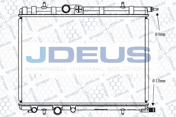 Jdeus M-0210331 - Radiator, engine cooling autospares.lv