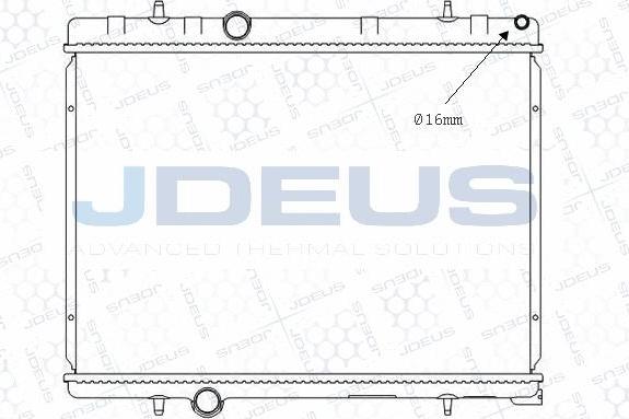 Jdeus M-0210370 - Radiator, engine cooling autospares.lv