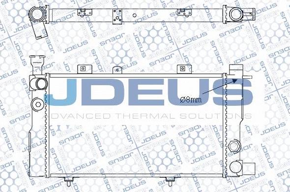 Jdeus M-0210241 - Radiator, engine cooling autospares.lv