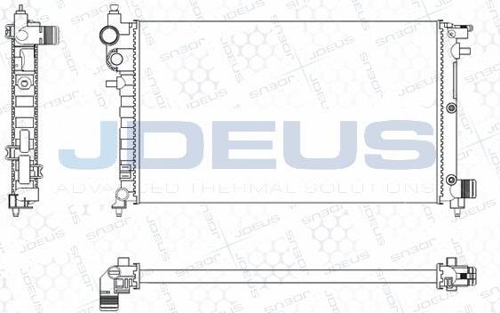 Jdeus M-0210261 - Radiator, engine cooling autospares.lv