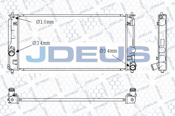 Jdeus M-0280980 - Radiator, engine cooling autospares.lv