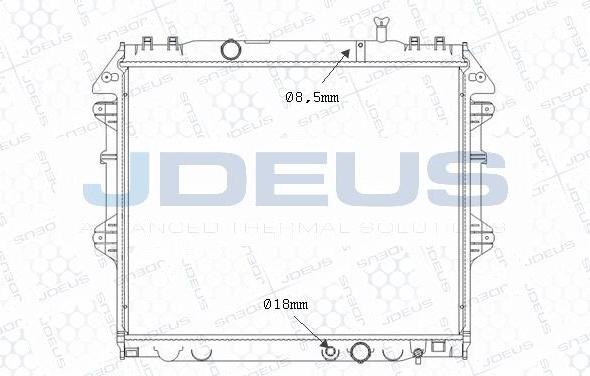 Jdeus M-0280690 - Radiator, engine cooling autospares.lv