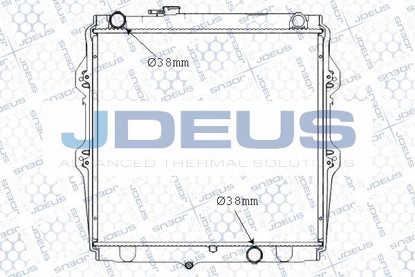 Jdeus M-0280650 - Radiator, engine cooling autospares.lv