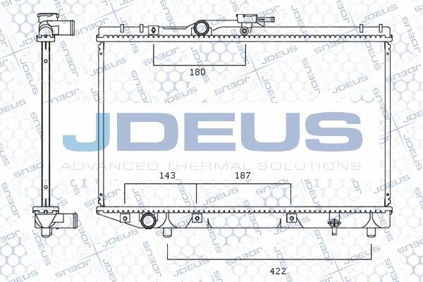 Jdeus M-0280180 - Radiator, engine cooling autospares.lv