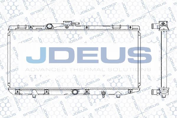 Jdeus M-0280200 - Radiator, engine cooling autospares.lv