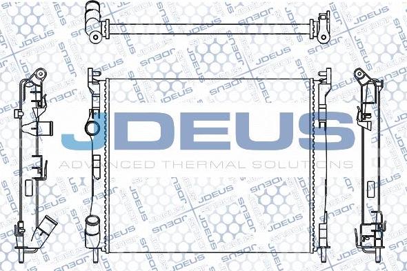 Jdeus M-023041A - Radiator, engine cooling autospares.lv