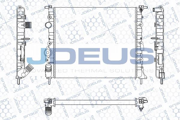 Jdeus M-0230550 - Radiator, engine cooling autospares.lv
