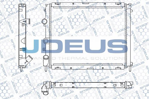 Jdeus M-0230580 - Radiator, engine cooling autospares.lv