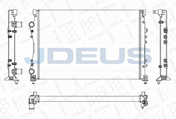 Jdeus M-0230531 - Radiator, engine cooling autospares.lv