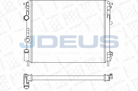 Jdeus M-0230650 - Radiator, engine cooling autospares.lv