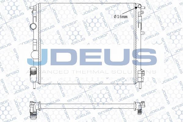 Jdeus M-0230660 - Radiator, engine cooling autospares.lv